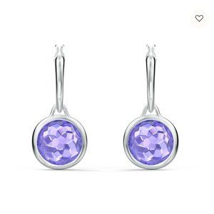 Swarovski Tahlia earring in genuine purple crystal